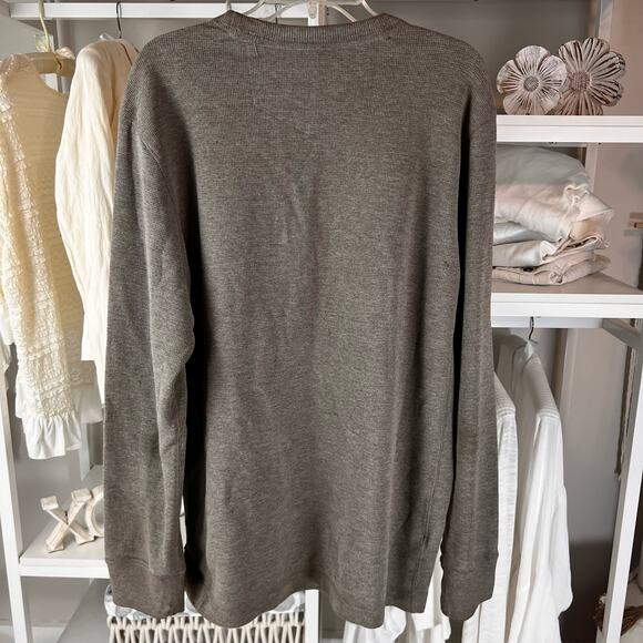 Eddie Bauer men's size Large Tall lightweight knit sweater, brown, casual #1740 - Picture 2 of 7